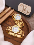 Regular-Size High-Quality WATCH – 18K Gold Plated, Anti-Tarnish