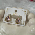 Drop Crystal Earrings – 18K Gold Plated