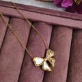 Bow Charm Necklace – High Quality, Anti-Tarnish, 18K Gold Plated